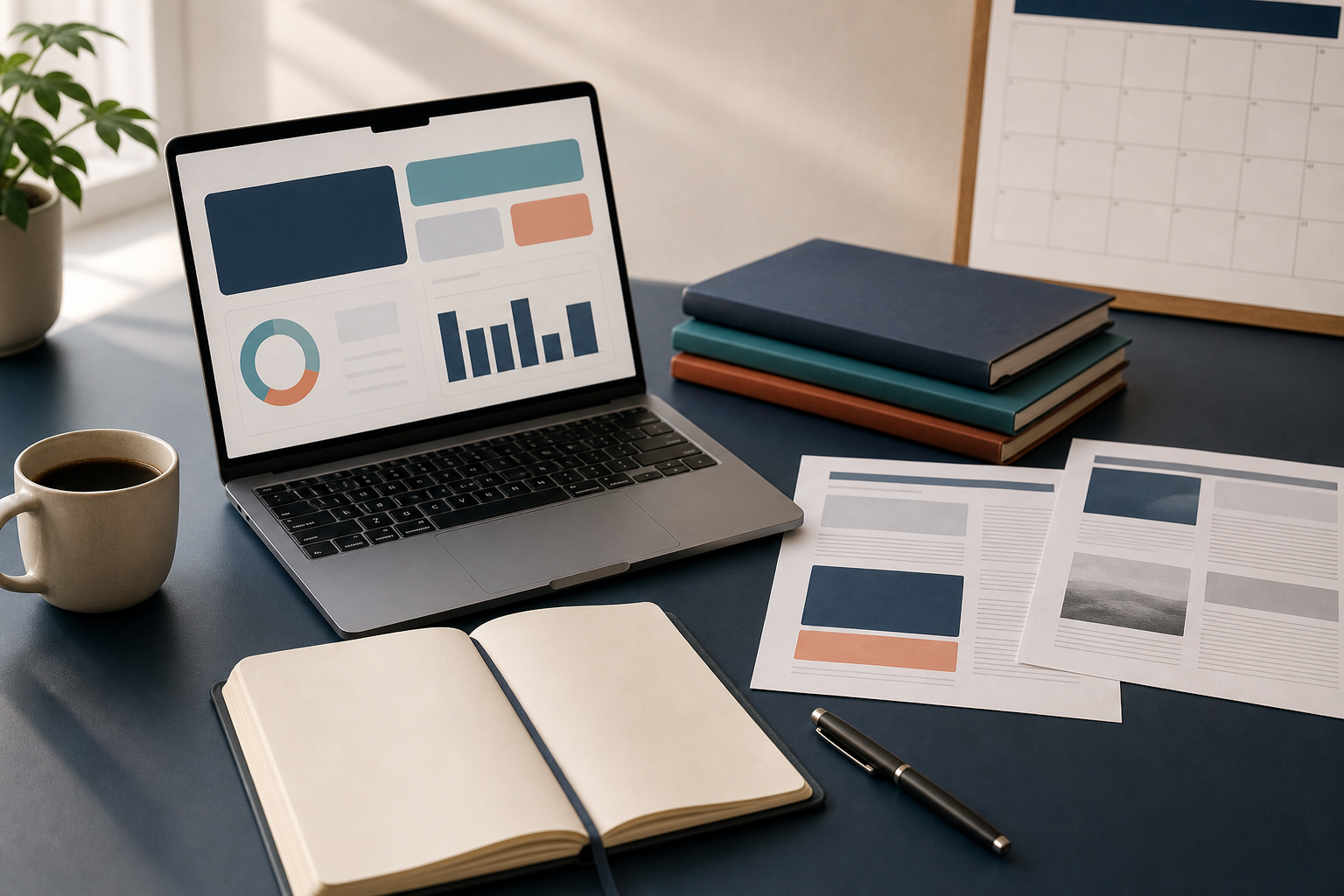 Editorial image showing a newsroom desk, source cards, and archive materials for the Today ledger